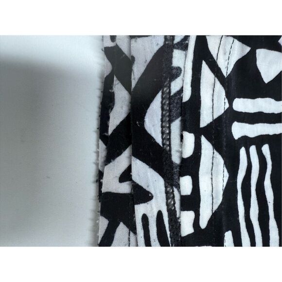 Sho Sho Women's Black White Patterned Pants Wide Leg Elastic Waist Size S/M Note - Picture 12 of 14